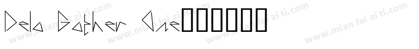 Delo Gother One字体转换